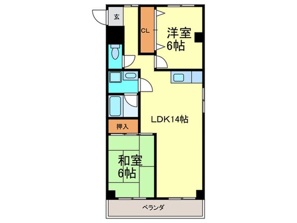 プロスペ－ル樋口の物件間取画像